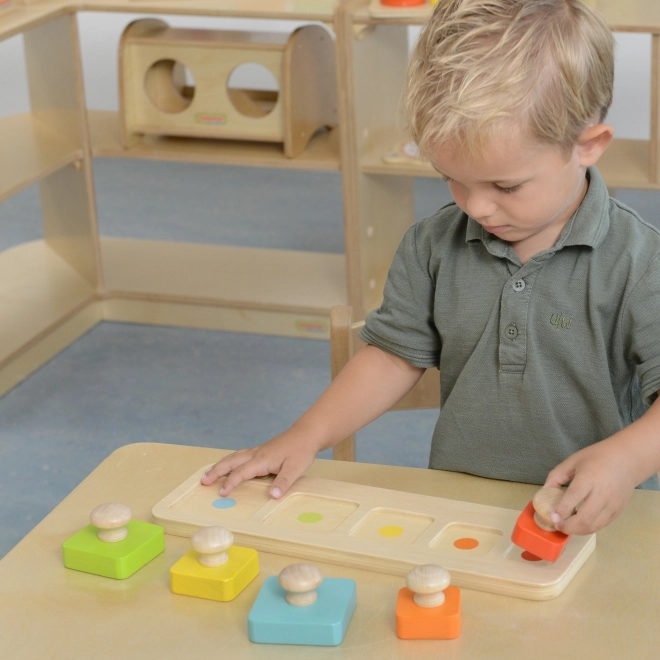 Masterkidz skladačka učenie veľkostí a farieb Montessori