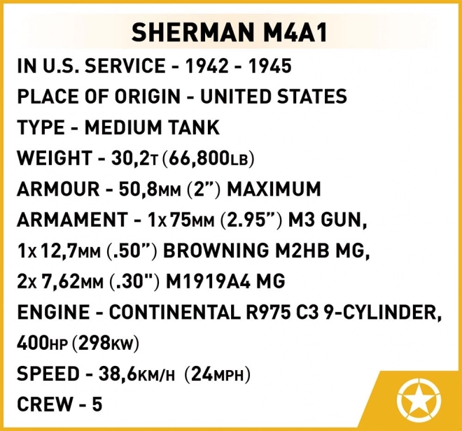 Tank Sherman M4A1 1:35