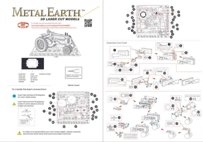 Metal Earth 3D puzzle traktor