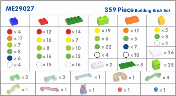 Stavebná sada guľôčková dráha STEM Masterkidz 359 ks