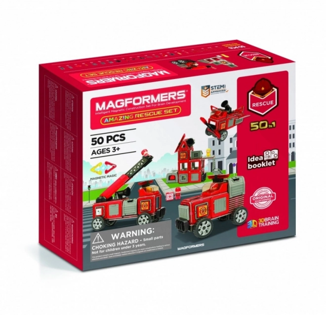 Stavebnice Magformers záchranný set