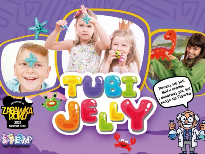 Tubi Jelly set 6 farieb a malé akvárium - Dinosaury