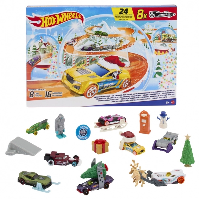 Adventný kalendár Hot Wheels 2024