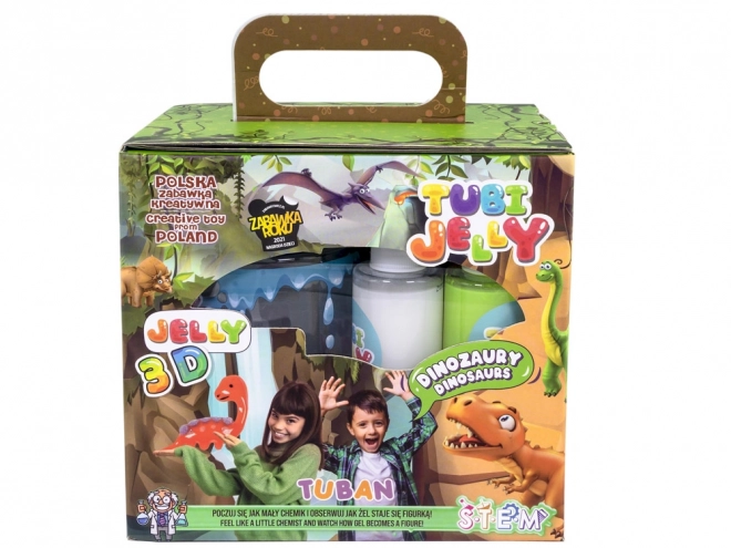 Tubi Jelly set 6 farieb a malé akvárium - Dinosaury