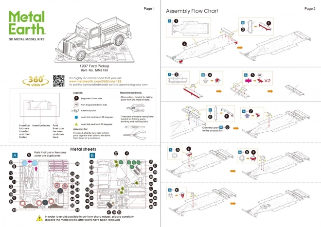 3D puzzle Ford Pickup 1937