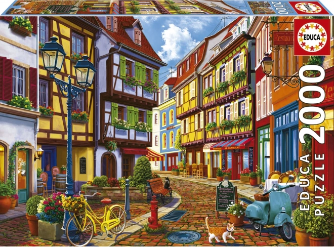 Educa puzzle Rozjasnená ulica 2000 dielikov