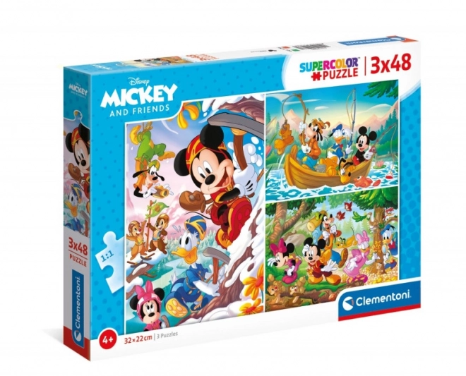 Puzzle Mickey Mouse a priatelia