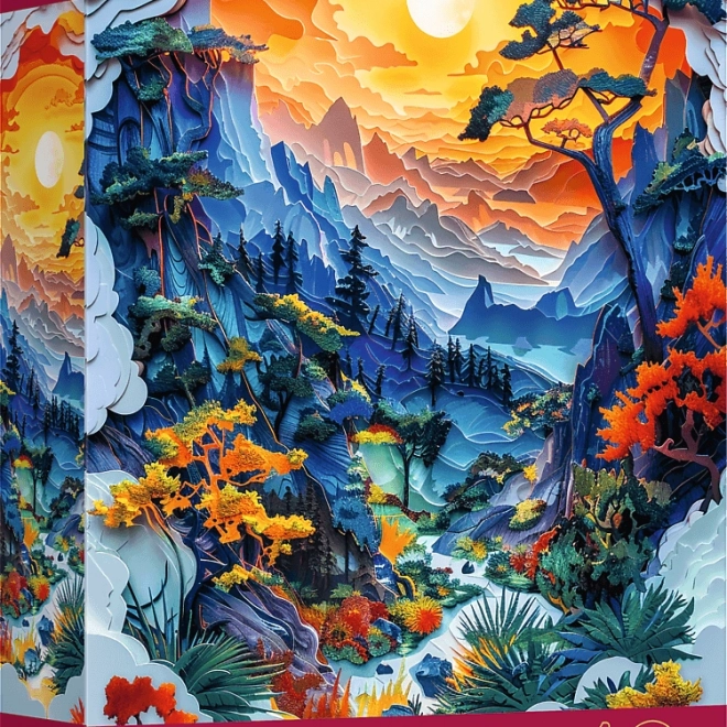 Trefl Puzzle Papierové Umenie: Údolie 1000 dielikov