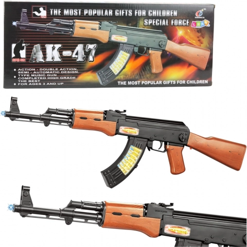 Detská hračka AK‑47 so svetlami a zvukmi 68,5 cm