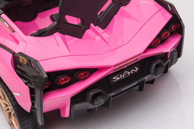 Lamborghini SIAN detské auto na batériu s ovládačom – Ružové