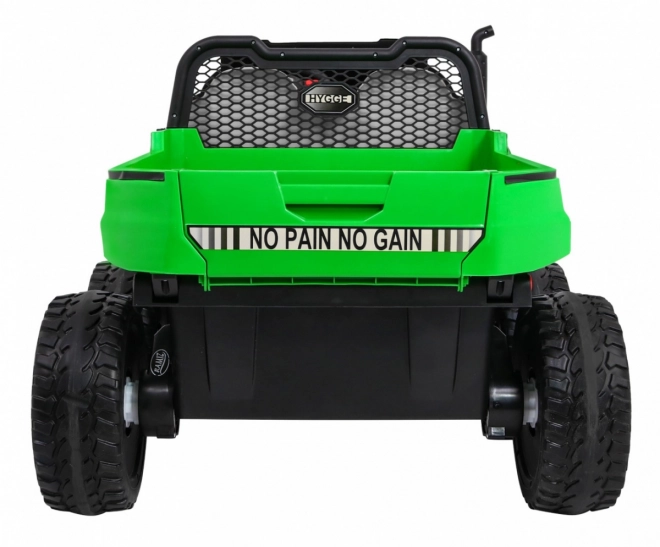 Farmárske auto pre 2 deti Zelené + 4x4 + Diaľkové ovládanie + Kiper + LED Audio