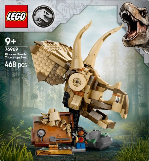 Lego Jurassic World Skelety dinosaurov: lebka Triceratopsa