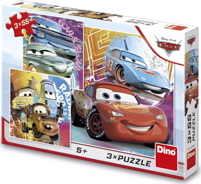 Autá Puzzle Priatelia 3x55 dielikov