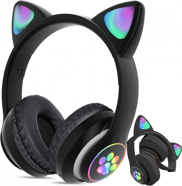 RGB mačacie uši, ktoré žiaria štýlom
