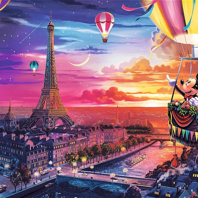 Puzzle TREFL Mickey a Minnie v Paríži 1000 dielikov