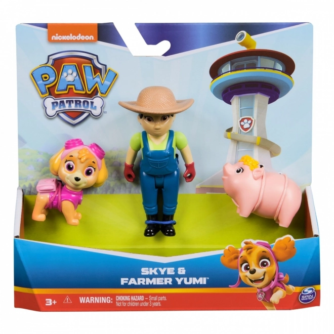 Súprava figúrok Paw Patrol Skye a Farmárka Yumi