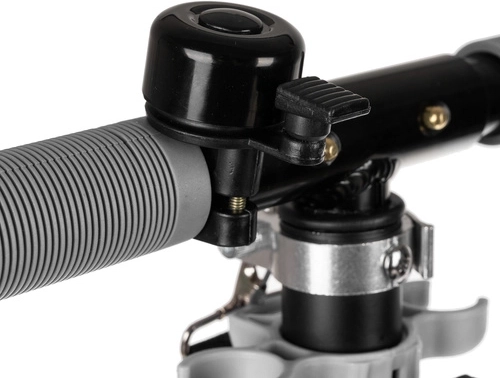 Skladacia mestská kolobežka pre deti s veľkými kolesami (200 mm) – sivá