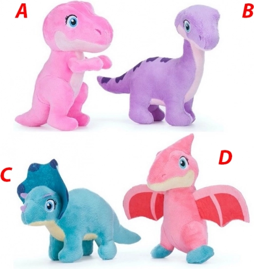 Hebký plyšový dinosaurus 18 cm