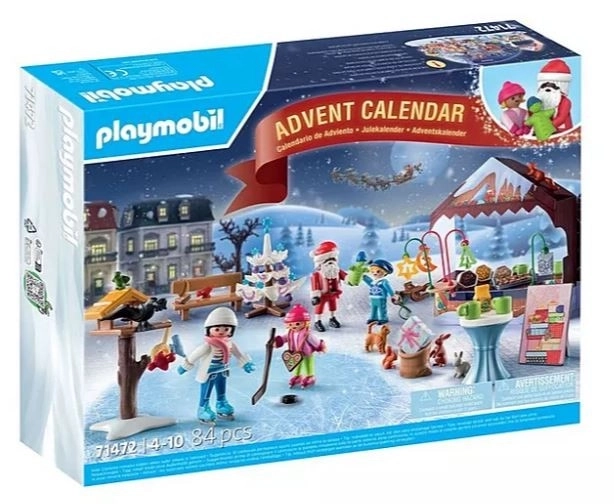 Adventný kalendár Vianočný trh PLAYMOBIL