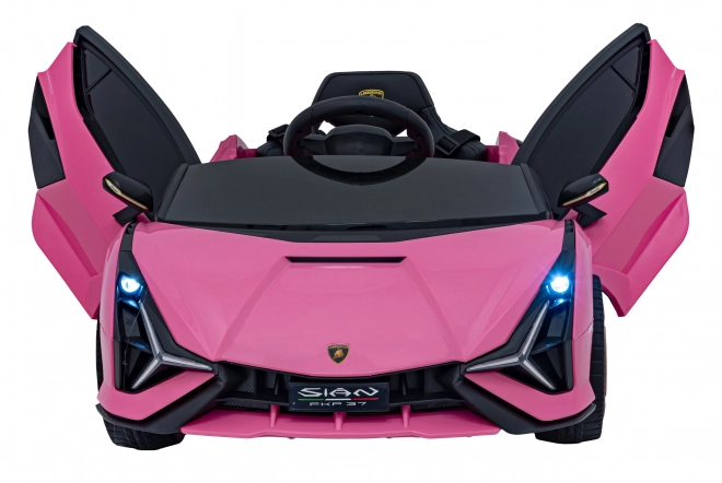 Lamborghini SIAN detské auto na batériu s ovládačom – Ružové