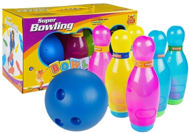 Súprava trblietavých koliek na bowling