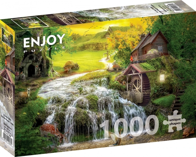 Puzzle Srub u kouzelné říčky 1000 dielikov
