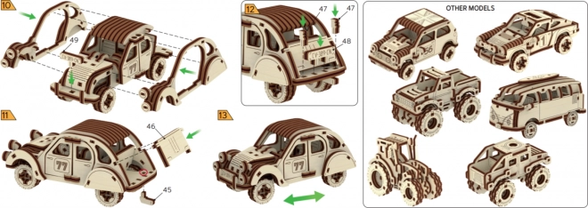 Drevené 3D puzzle City Superfast Rally Car No.2