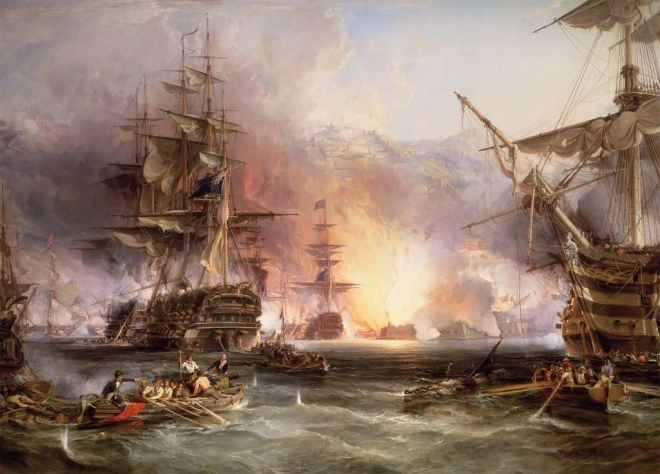 Historický motív Bombardovanie Alžíru