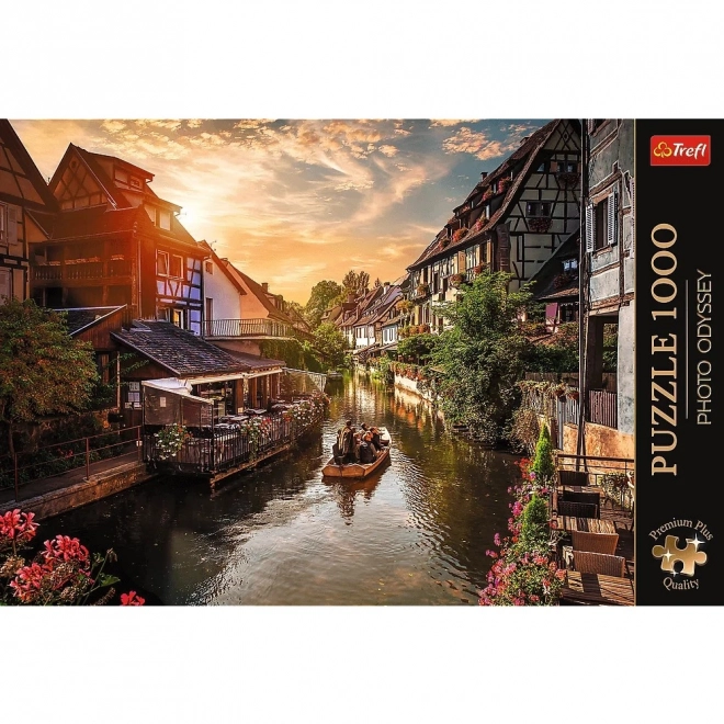 Puzzle 1000 dielikov - Premium Plus - Foto Odyssey - Malé Benátky v Colmar, Francúzsko