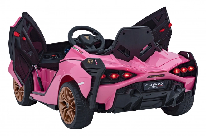 Lamborghini SIAN detské auto na batériu s ovládačom – Ružové