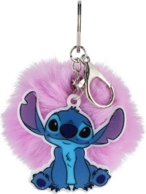 Prívesok na kľúče Stitch s bambuľou