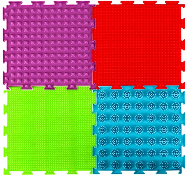 Ortopedická senzorická puzzle podložka pre masáž nôh