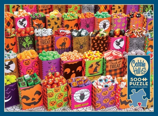 Halloweenské sladkosti Puzzle 500 dielikov