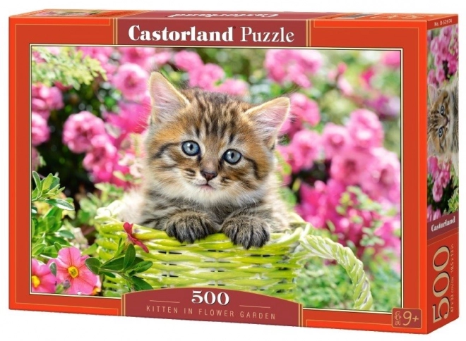 Castorland Puzzle Kotě v kvetinovej záhrade 500 dielikov