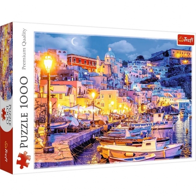 Puzzle 1000 dielikov - Procida v noci, Taliansko