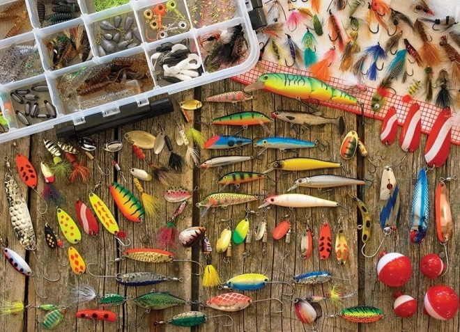 Puzzle Rybárske nástrahy 1000 dielov