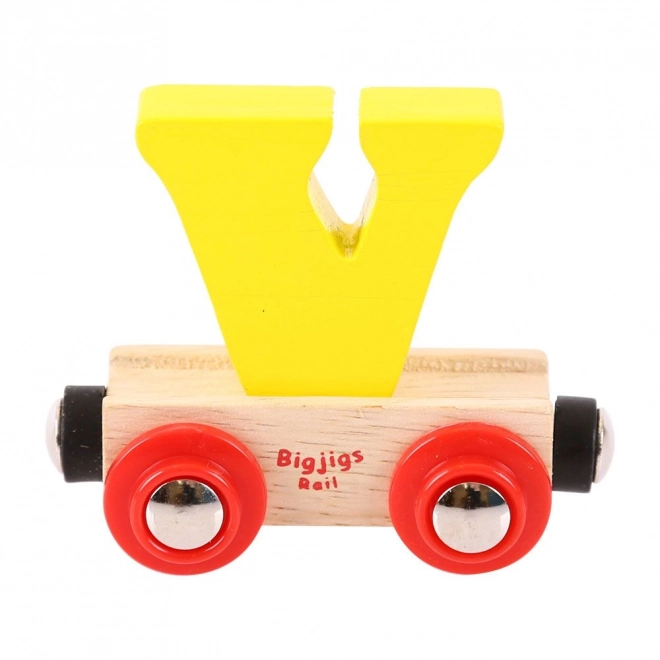 Bigjigs Rail Vagónik s Písmenom V