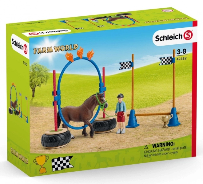 Schleich Farm World závod agility pre poníka