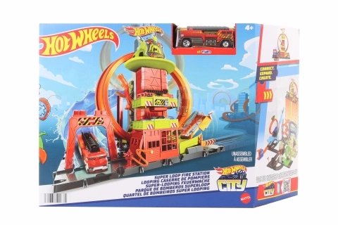 Hot Wheels City Super hasičská stanica so slučkou