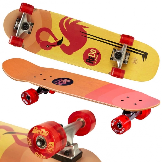 Drevená skateboard ReDo Flaming