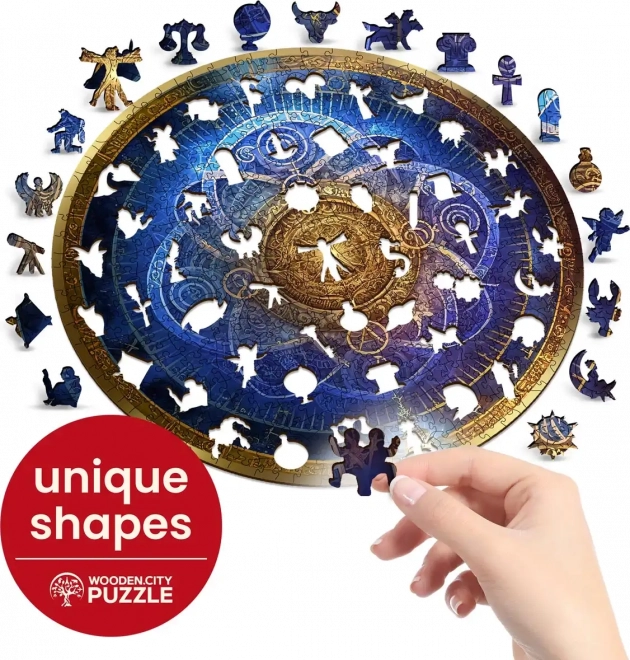 Drevené puzzle Modrý zverokruh 250 dielikov