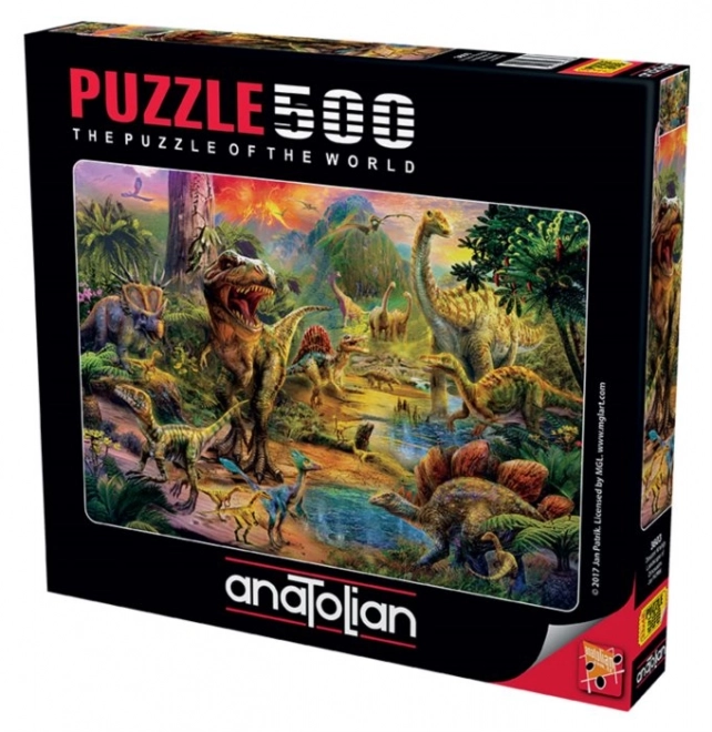 Puzzle Kráľovstvo dinosaurov 500 dielikov