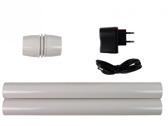 Vianočná Dekorácia Lampa s Mikulášom Biela