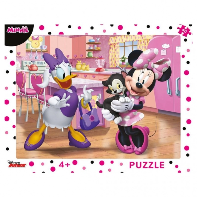 Puzzle Minnie má nového maznáčika 40 dielikov