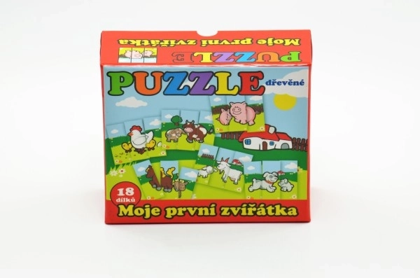 Moje prvé zvieratká drevené puzzle