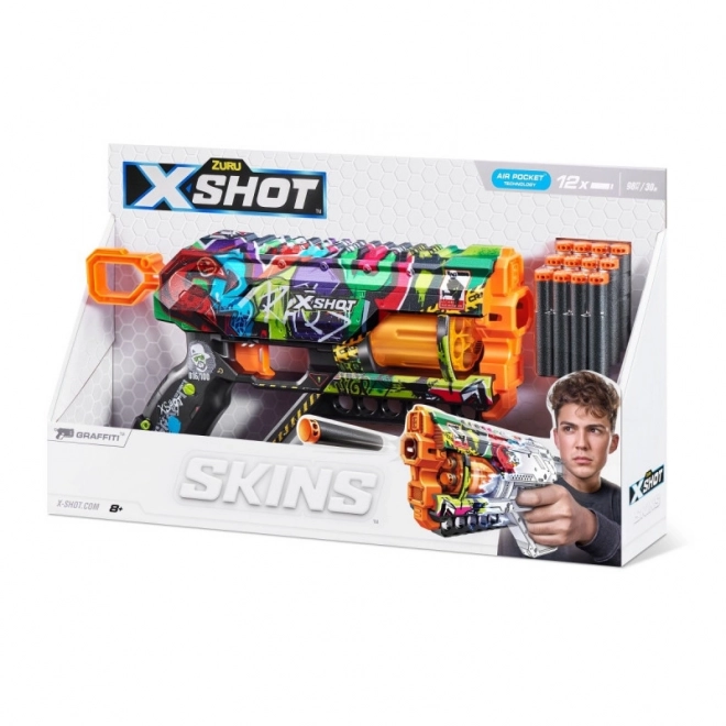 Wystreľovač X-Shot Skins Graffiti s 12 Šípkami