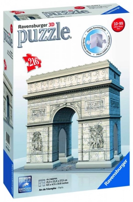 Ravensburger 3D puzzle Víťazný oblúk, Francúzsko 216 dielikov