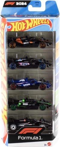 Hot Wheels Formula 1 – sada 5 kovových autíčok 1:64