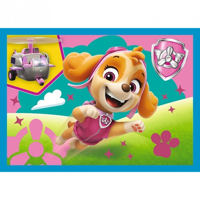 Puzzle 4v1 Bežiaci psíci Paw Patrol