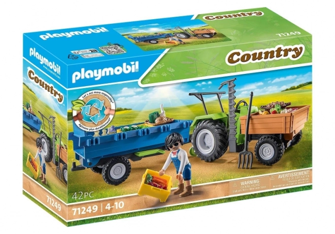 Traktor s prívesom Playmobil Country